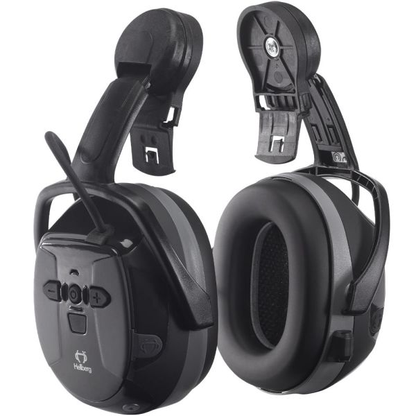 Hörselskydd Hellberg Xstream med Bluetooth och hjälmfäste